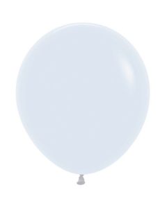 18" Balloon Fash White 25Pk Sempertex