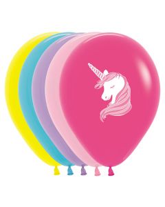 12" Unicorn Asst 25pk Amscan