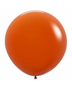 24" Fashion Sunset Orange Latex 3Pk Sempertex