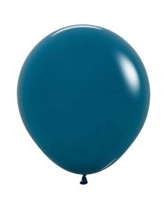 18" Fashion Deep Teal Latex 25Pk Sempertex