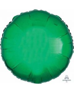 18" Metallic Green Round Foil Balloon Unpackaged Anagram