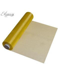 Eleganza Soft Sheer Organza Gold 29cm x 25m