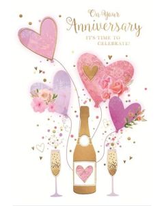 Your Anniversary C50 Pk6 Cards Simon Elvin