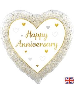 18" happy anniversary heart 226324