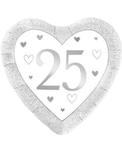 18" 25th Anniversary Heart Foil Oaktree
