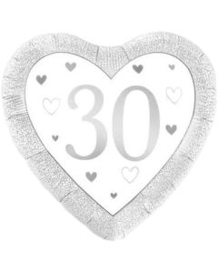 18" 30th Anniversary Heart Foil Oaktree