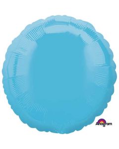 17" Caribbean Blue Round Foil Balloon Anagram