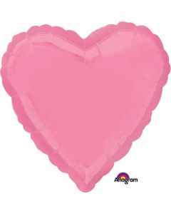 17" Bright Bubblegum Pink Heart Foil Balloon Anagram
