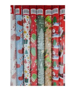 6M Christmas Roll Wrap Box 48 8 Designs Tulip