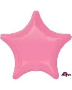 17" Bright Bubblegum Pink Star Foil Balloon Anagram