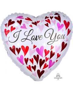 18" Love You Happy Heart Anagram