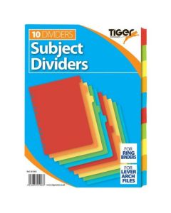 A4 10 Part Card Dividers