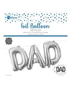 Dad Air-Fill Foil Balloon in Silver