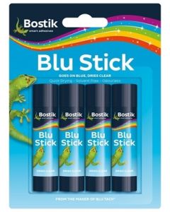 Bostik Blu Stick Quad Pack Blisters