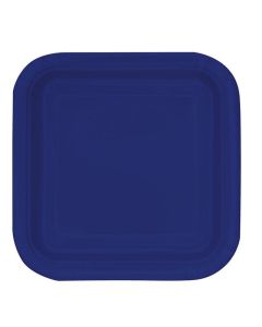 9" SQUARE PLATES TRUE NAVY BLUE 30951EU