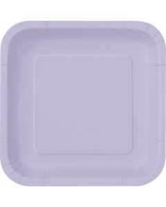 9" SQUARE PLATES LAVENDER 31366EU