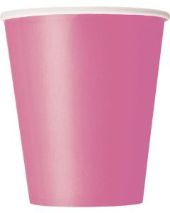 Hot Pink 9oz Cups 14pk Unique