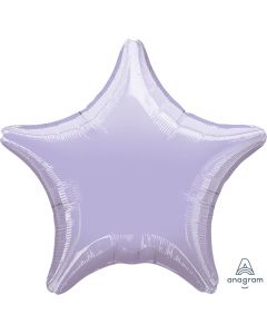 19" Metallic Pearl Pastel Lilac Star Foil Balloon Unpackaged Anagram