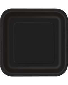 9" SQUARE PLATES MIDNIGHT BLACK 32060EU