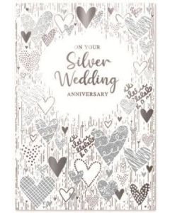 PK6 CARDS YOUR SILVER ANNIVERSARY TRAD ANNI C50 - 32324 - YOUR SILVER ANNIVERSARY