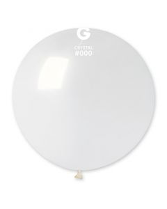 31"  Crystal Clear Latex Balloon Pk1 Gemar #000 Gemar