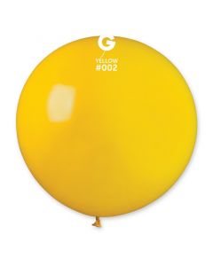 31"  Yellow Latex Balloon Pk1 Gemar #002 Gemar