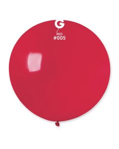 31" Red Latex Balloons Single Pk1 #005 Gemar