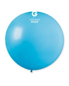 31"  Light Blue Latex Balloon Pk1 Gemar #009 Gemar