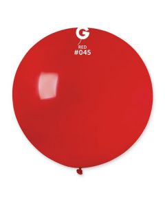 31" Red Latex Balloons Single Pk1 #045 Gemar