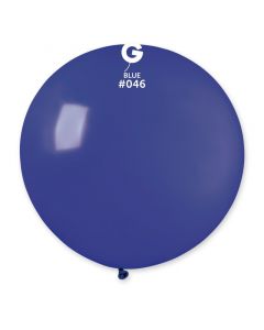 31"  Royal Blue Latex Balloon Pk1 Gemar #046 Gemar