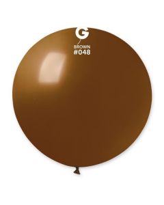 31" Brown Latex Balloons Single Pk1 #048 Gemar