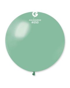 31" Aquamarine Latex Balloons Single Pk1 #050 Gemar