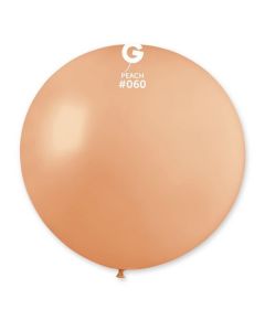 31" Peach Latex Balloons Single Pk1 #060 Gemar