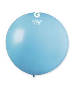 31" Baby Blue Latex Balloons Single Pk1 #072 Gemar