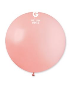 31" Baby Pink Latex Balloons Single Pk1 #073 Gemar