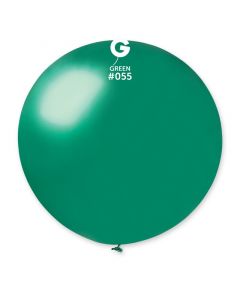 31" Metallic Green Latex Balloons Single Pk1 Gemar