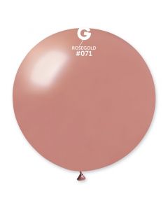 31" Rose Gold Latex Balloons Single Pk1 Gemar