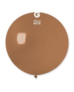 31" Mocha Latex Balloons Single Pk1 #076 Gemar