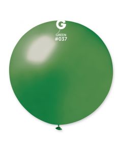 31" Metallic Green Latex Balloons Single Pk1 Gemar
