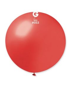 31" Metallic Red Latex Balloons Single Pk1 #053 Gemar