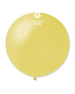 31" Metallic Baby Yellow Latex Balloons Single Pk1 Gemar