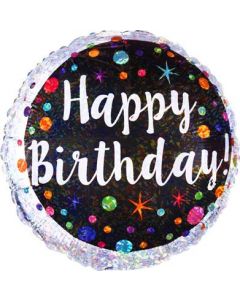 18" Holo Polka Dot Birthday Anagram