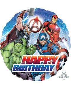18C AVENGERS ANIMATED BIRTHDAY FOIL BALLOON - 3465601