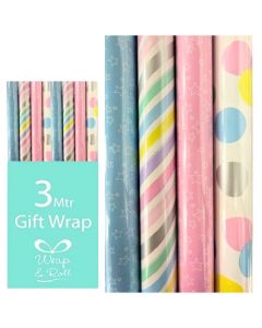 49  Rolls of 3M Baby Gift Wrap Eurowrap