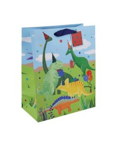 Dino Scene Medium Gift Bags Pk6 Eurowrap
