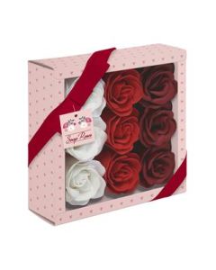 9 SOAP ROSES IN PRESENTATION BOX - 34858-SRC