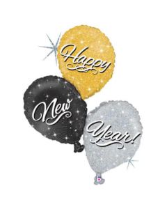 New Year Balloon Trio 40"  - 35198H-P               