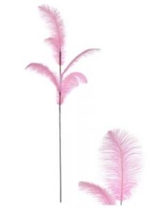 Stem Ostrich Feather Light Pink