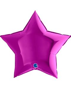 36" Purple Star Foil Balloon Grabo