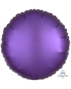 18" Purple Royale Satin Luxe Round Foil Balloon Unpackaged Anagram